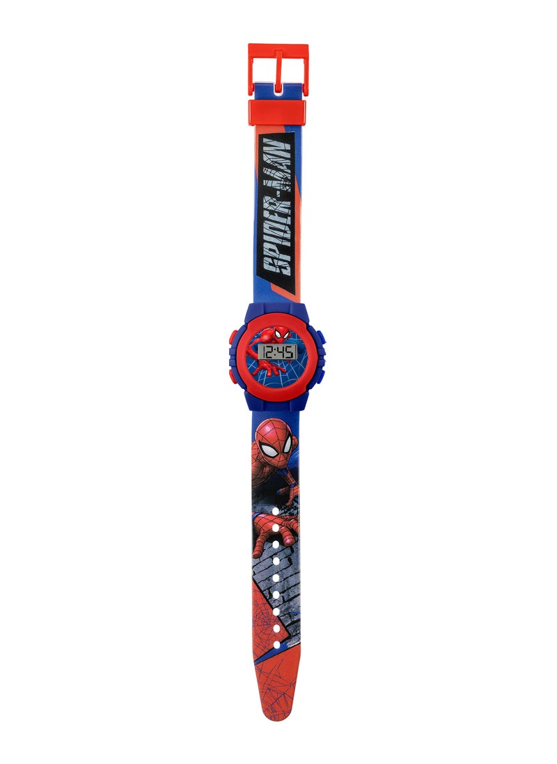 Disney Marvel Spiderman Red and Blue Digital Boys Watch - SPD4972  - Image 2