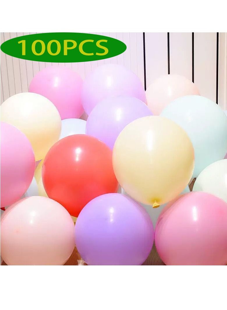 Loquat 100-Piece Colorful Party Decoration Pearl Latex 15 Inch Balloon With Pump