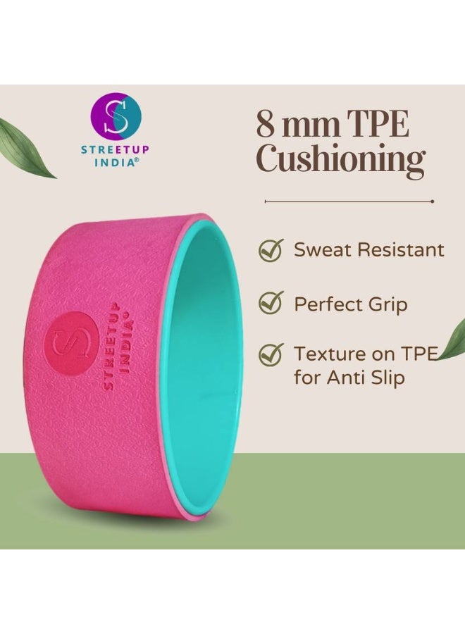 Streetup India streetup india Yoga Wheel for Stretching, Exercise, Back Bends, Workout for Unisex Yoga Blocks  (Pink Pack of 1) - Image 2