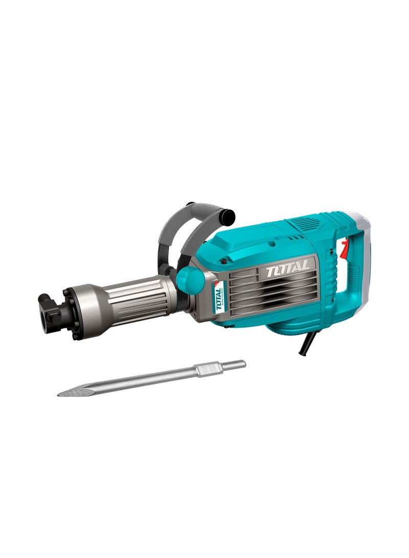 TOTAL Total Demolition Hammer, 1700W, 50J Impact Force, 1900 BPM, HEX Chuck System, 220-240V - Image 1