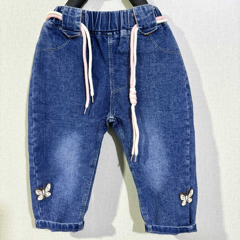 Children'S Pants Denim 2024 Autumn Small And Medium-Sized Children Wear Western-Style Joker Jeans Explosive Edition Trendy Children'S Street Pants - Image 1