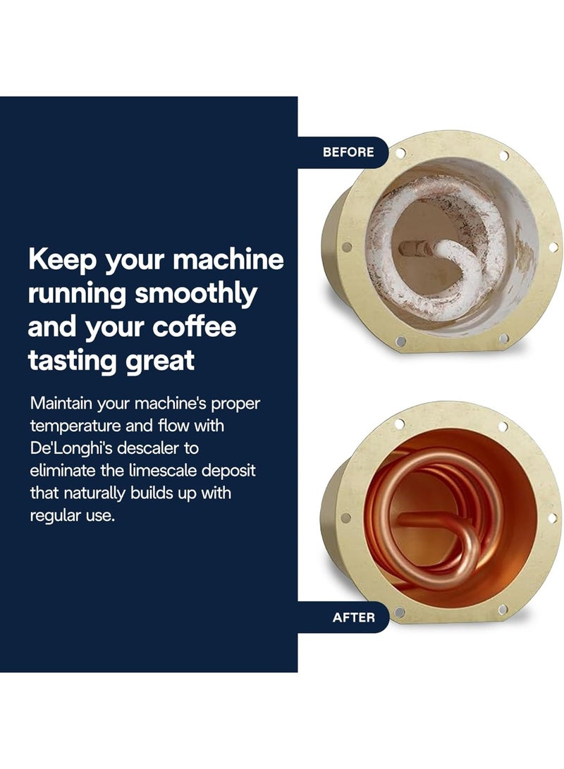De'Longhi EcoDecalk Descaler 500ml Eco-Friendly Limescale Remover for Coffee Makers - Image 3