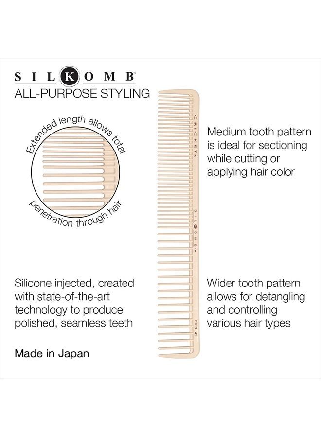 Cricket Silkomb Pro-45 All Purpose Professional Hair Stylist Comb for Detangling, Cutting, Color, Styling All Hair Types - Image 3