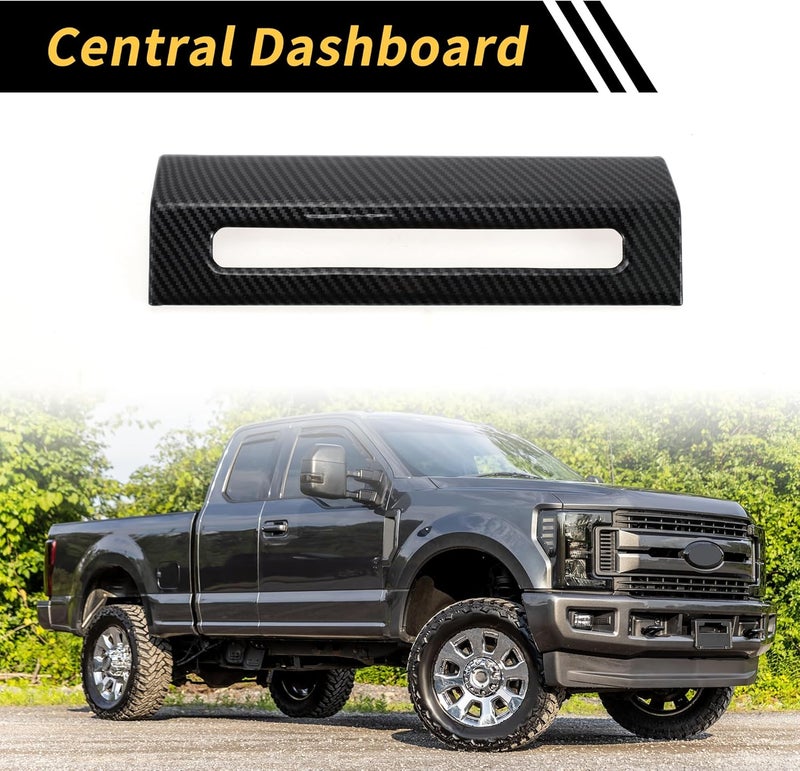 REPAIROCK Emergency Light Switch Panel Trim for Ford F-150 2015-2020 - Carbon Fiber ABS Black - Image 3