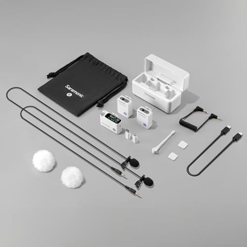 Saramonic Ultra Wireless Lavalier Microphone, 32-Bit Float Recording, Timecode Sync, Noise Cancellation, IPX5 Water Resistance, 984’ Range, 130dB SPL, for Cameras, Smartphones, Computers (ULTRA04) - Image 2