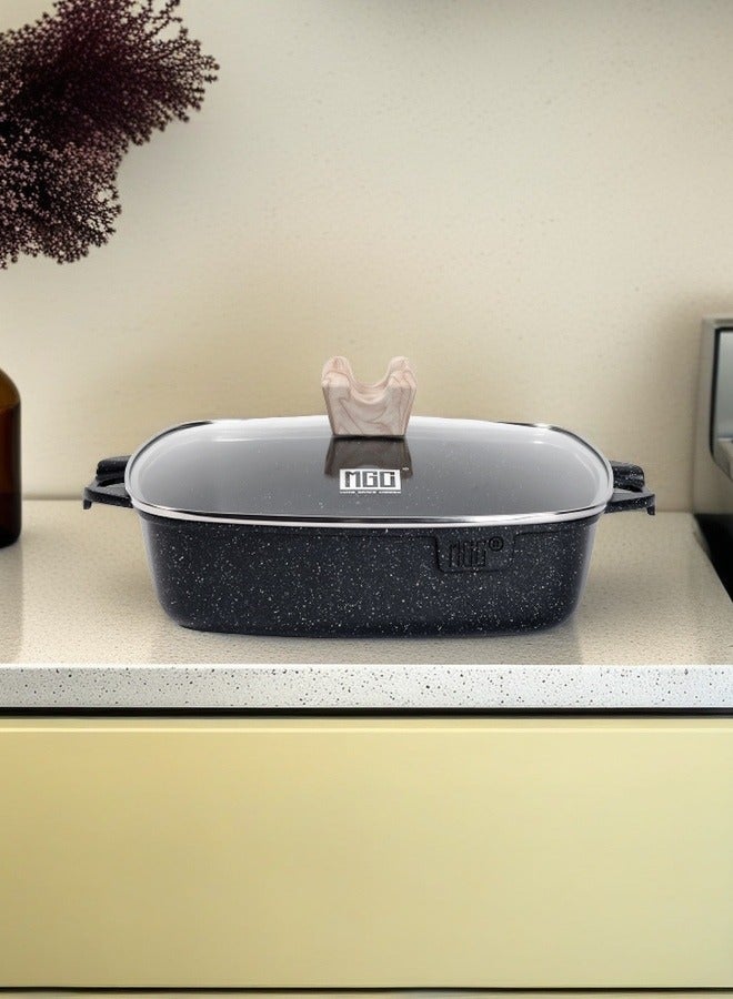 MGC Soup pot kitchenware, non-stick pan set, black granite non-stick kitchenware set, cooking set, sensor kitchen kitchenware set, without PFOA and PFAS  - Image 2