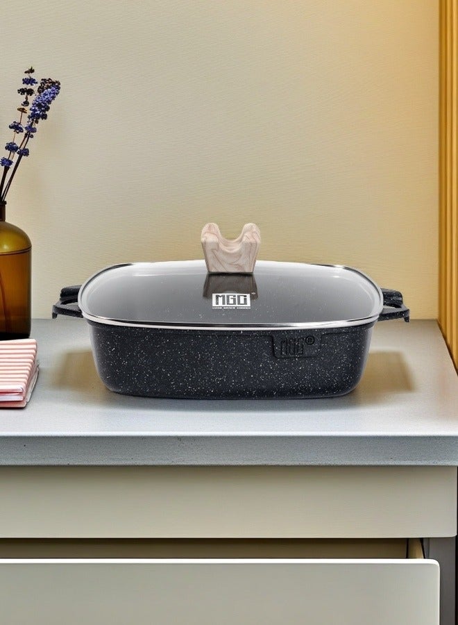 MGC Soup pot kitchenware, non-stick pan set, black granite non-stick kitchenware set, cooking set, sensor kitchen kitchenware set, without PFOA and PFAS  - Image 3