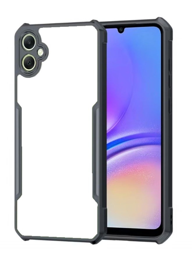 Alyashmac Case Cover for Samsung Galaxy A06 4G, Ultra-Thin Lightweight Cover Soft TPU Bumper, Acrylic Clear Back For Samsung Galaxy A06 4G, Black - Image 1