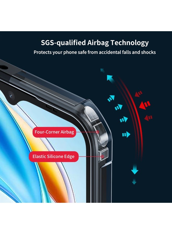 Alyashmac Case Cover for Samsung Galaxy A06 4G, Ultra-Thin Lightweight Cover Soft TPU Bumper, Acrylic Clear Back For Samsung Galaxy A06 4G, Black - Image 4