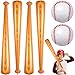 ZHBDMGK Inflatable Baseball Bat and Ball for Kids 6Pcs Jumbo Baseball Beach Ball Set Including 4Pcs 40 Inch Baseball Bat Inflates and 2Pcs Beach Ball Baseball for Baseball Party Sports Game - Image 2