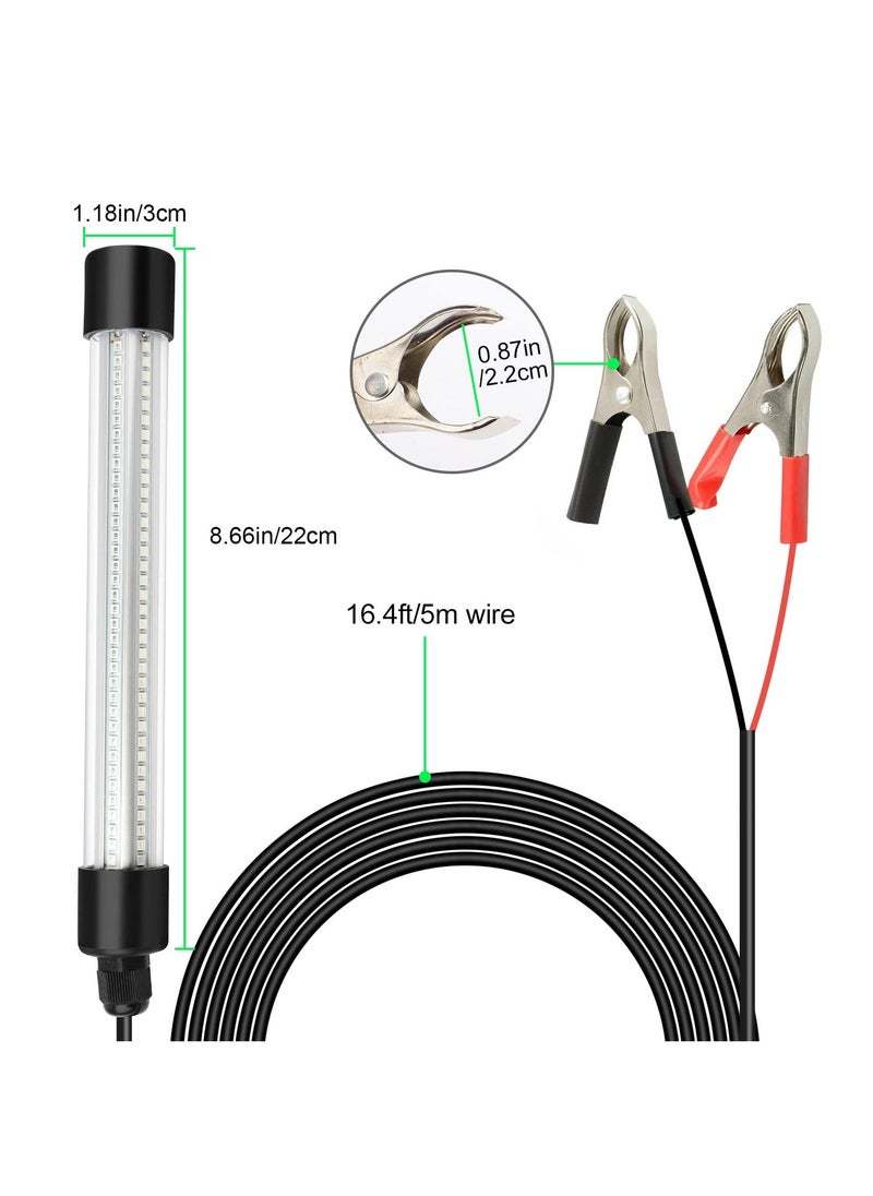 Generic - 12V 20W Submersible Fishing Light, 216 LEDs Green Night Fishing Lights with Independent Switch, Underwater Fish Finder Lamp, Fishing Light Attractants with 5m Power Cord - Image 1