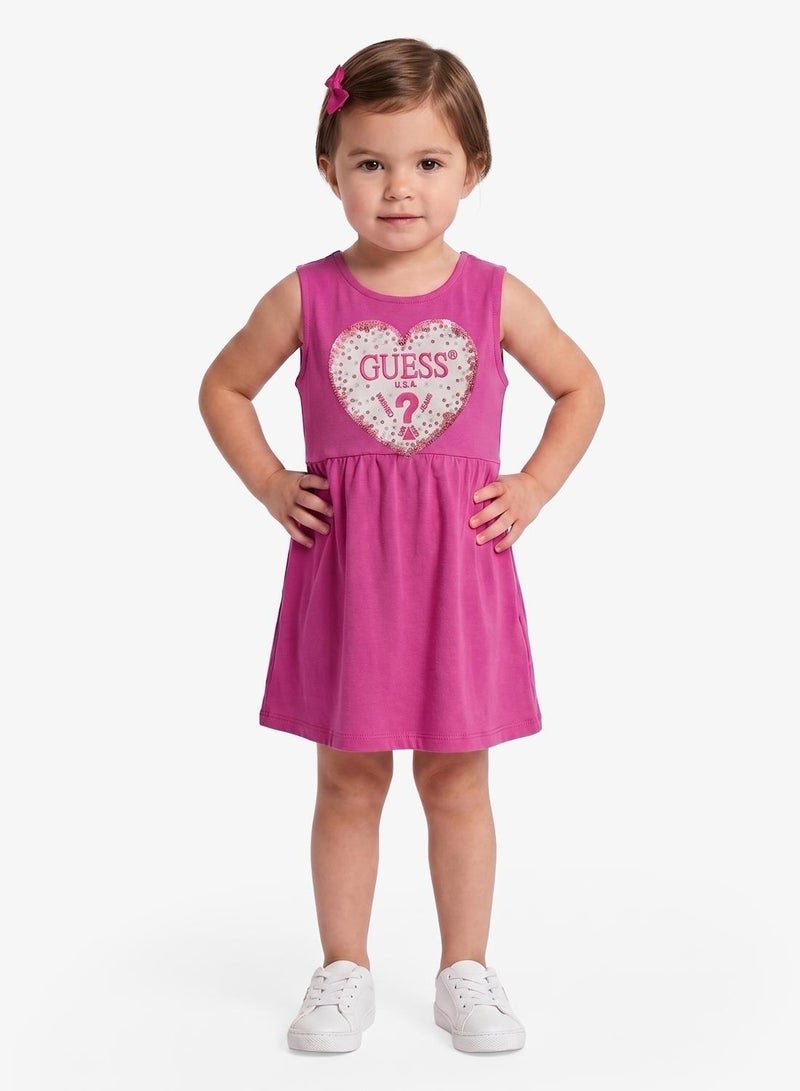 GUESS Kids Graphic Sleeveless Mini Dress - Image 2