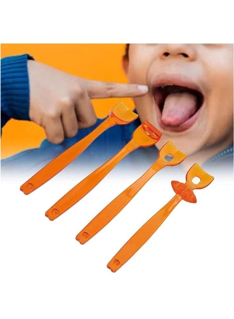 Generic 4pcs Oral Muscle Training Tool Tongue Tip Training Tool Improves Feeding Skills Tongue Muscle Trainer Portable Oral Lips Muscle Exerciser Recovery Tool for Dysarthria  - Image 4