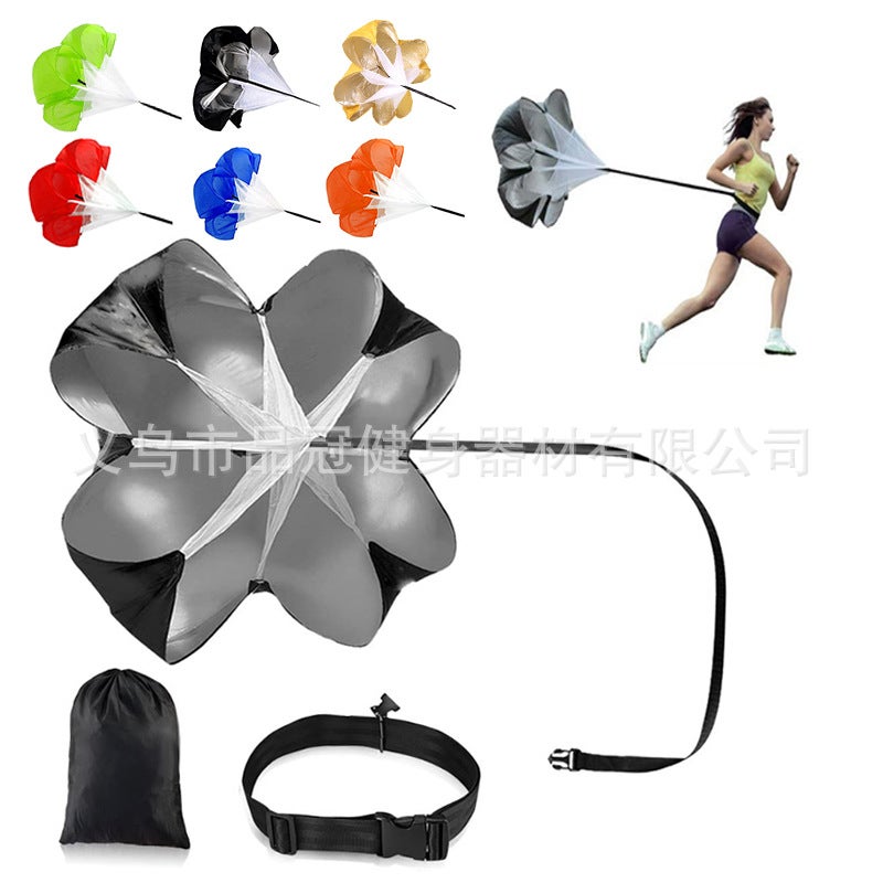 Generic Soccer Training Resistance Parachute for Speed Yellow [independent buckle belt]]
