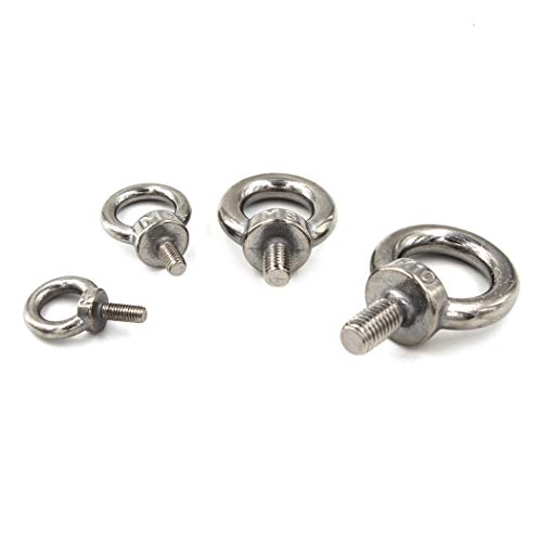SeeRaphee M10 Ring Shape Lifting Threaded Eye Bolt 304 Stainless Steel for Eye Nut Fastener-4 Pack - Image 5