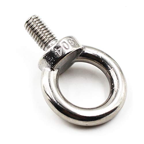 SeeRaphee M10 Ring Shape Lifting Threaded Eye Bolt 304 Stainless Steel for Eye Nut Fastener-4 Pack - Image 3