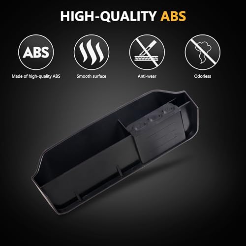 RERPRO Center Console Organizer Tray Compatible with 2021 2022 2023 2024 2025 Ford F150 Interior Accessories Insert Storage with Coin Holder Box Under Dash OEM Secondary Console Vault Bin - Image 3