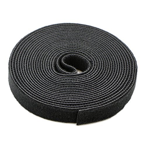 Pasow Fastening Tape Cable Tie Double Side Nylon Power Wire Management 3/4Inch 1 Roll Hook (5 Yards, Style 1) - Image 1