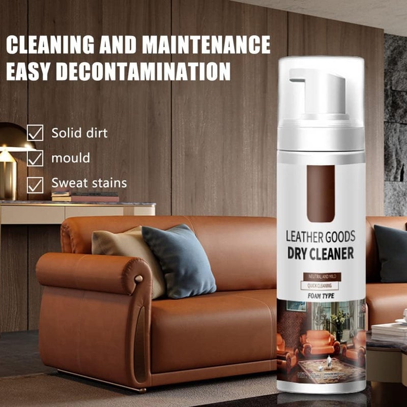KASTWAVE Fabric Sofa Cleaner Foam, Wash-Free Dry Foam Cleaner – Rinse-Free Stain Remover for Clothes Leather, Upholstery & Carpets, 200ML - Image 1