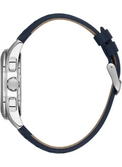 DANIEL KLEIN DK.1.13809-3 Exclusive Functions Active Leather Strap Navy Blue Men's Wristwatch  - Image 2