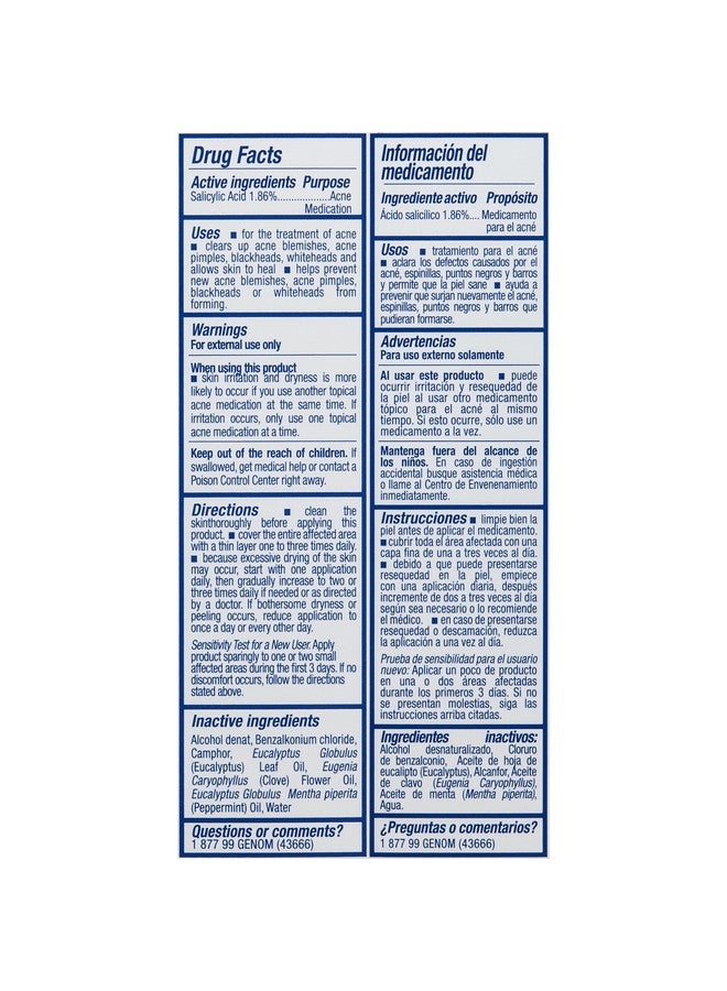 Asepxia Sepxia Acne Astringent Lotion 1.86% Salicylic Acid For Pimples Blackheads Clogged Pores 4 Oz - Image 5