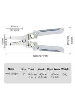 ZDQTRA ZDQTRA Wire Stripper and Cutter Pliers Decrustation Tools for Electricians 6 in1 Multifunctional Wire and Cable Stripping Cutting Winding Crimping Precision Hand Tool 1pcsmulti color  - Image 3