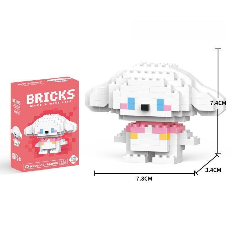 LELE BROTHER Compatible LEGO Micro-Brick Children's Building Blocks Cartoon Figure Educational Toy Display Blind Box Gift Wholesale