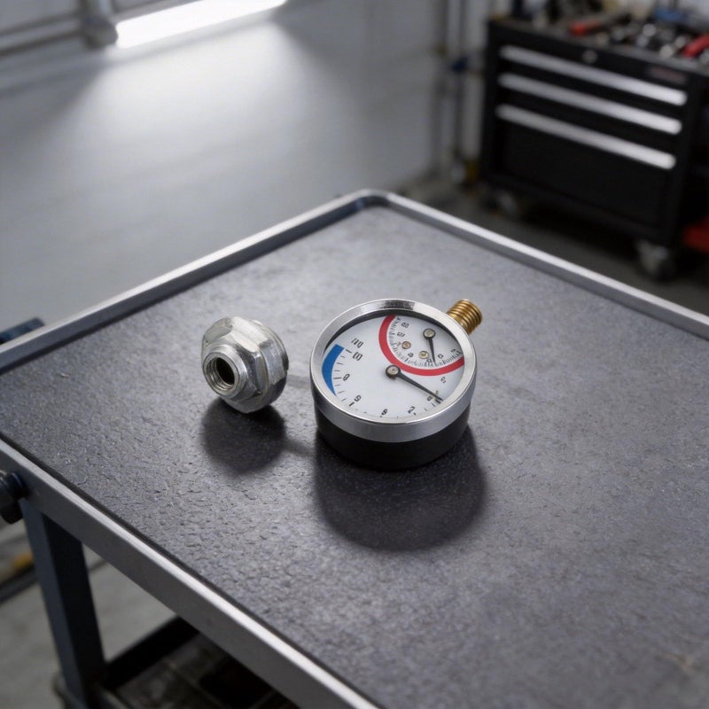 2 in 1 Floor Heating Temperature And Pressure Gauge Dual Display 0 10 Bar 0 120 C G1 2 Thread - Image 4