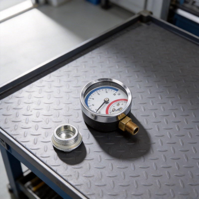 2 in 1 Floor Heating Temperature And Pressure Gauge Dual Display 0 10 Bar 0 120 C G1 2 Thread - Image 5