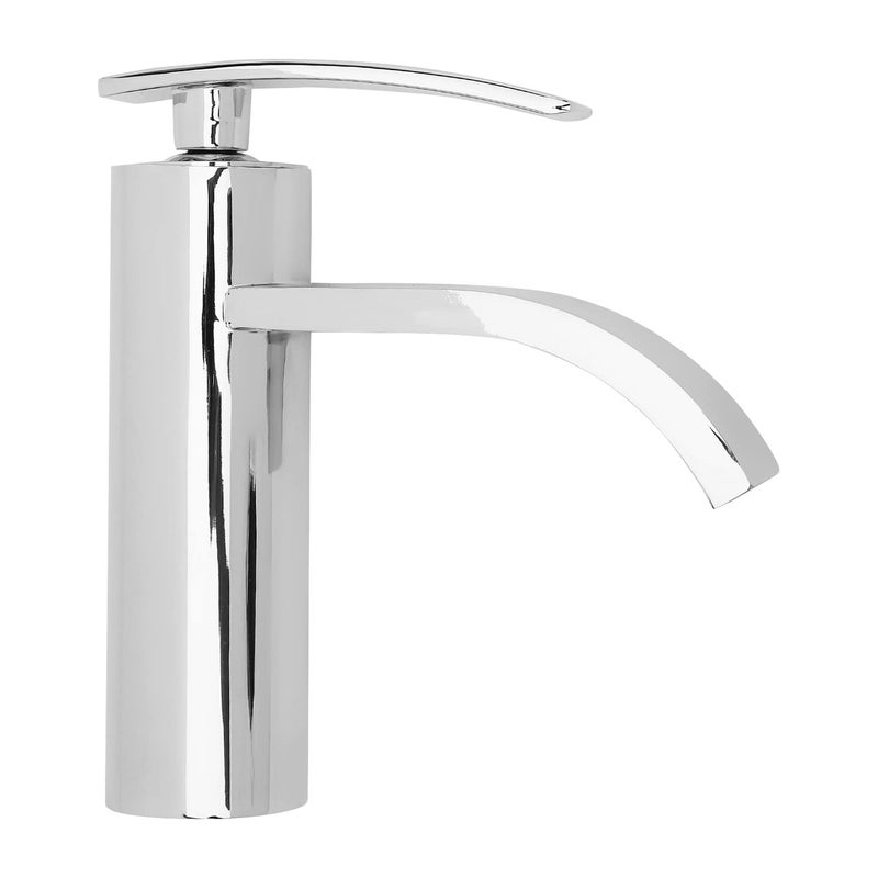 Hindware F460009CP Monroe Single Lever Hot and Cold Basin Mixer Without Pop-up Waste, Brass with Chrome Finish - Image 3