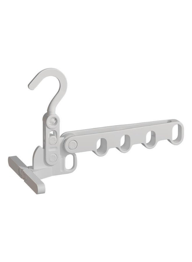 Portable Foldable Clothes Hanger Multifunction 5 Hole Drying Rack for Home Dorm Travel Business Trip Camping and Hotel Use Set of 2 - Image 1