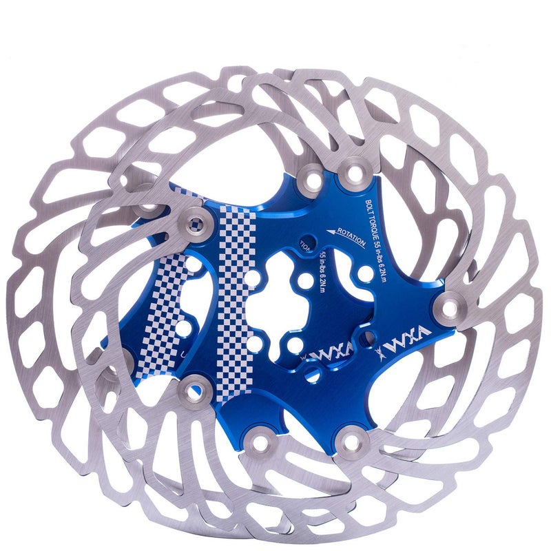 YBEKI Premium Floating Bike Disc Brake Rotor (140/160/180/203mm) - CNC Machined Stainless Steel & Aircraft Aluminum - Enhanced Heat Dissipation for MTB/Road/BMX Bikes - with 12-Bolt Kit - Image 1