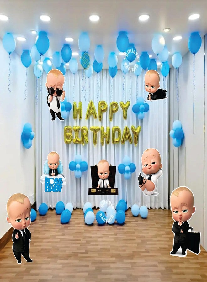 Creative Props Baby Boss Party Decorations, 7 PCS Cut-out Characters Set, Birthday Theme - Image 3