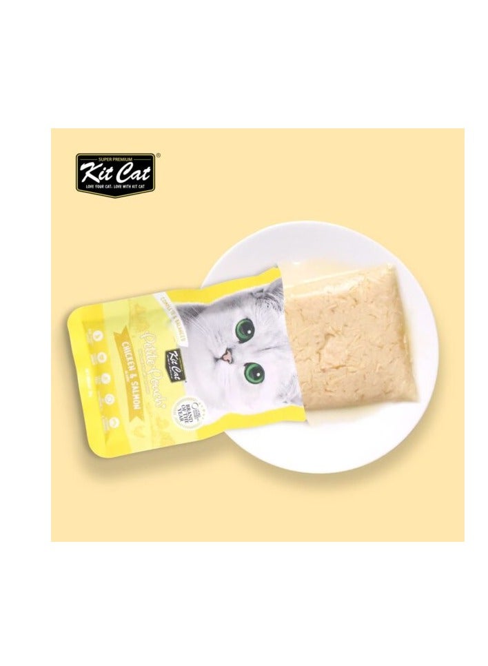 كيت كات عبوة من 24 كيسًا صغيرًا من الدجاج والسلمون 24 × 70 جم - Image 3