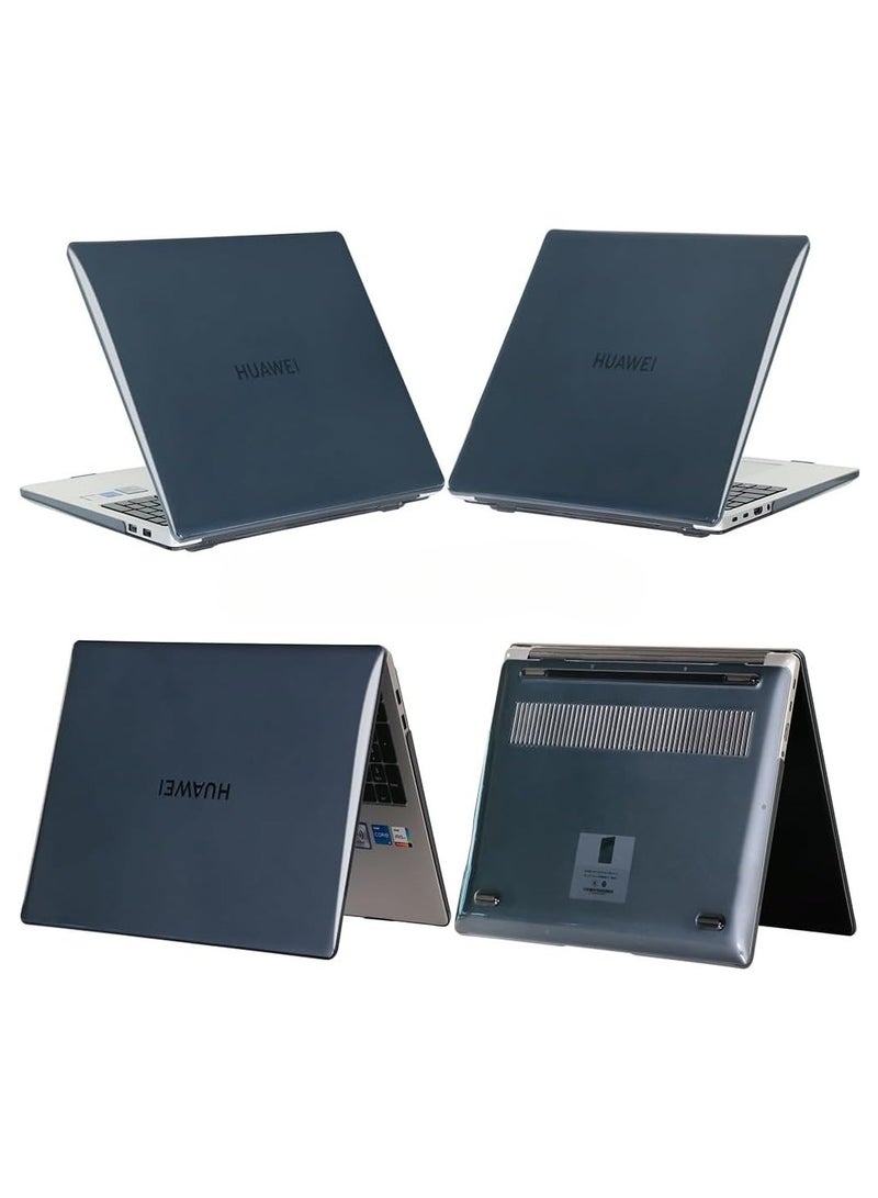 حقيبة حاسوب متوافقة مع Huawei Matebook D16 لعام 2023 و 2022، موديل 16 بوصة RLEFG-X، RLEFG-16، RLEF-X، RLEF-16، RLEF-08، غطاء صلب محمي مصنوع من PC بنسيج كريستال ولامع.