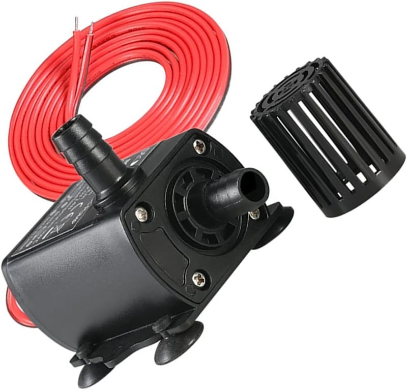 Uonlytech Miniature Submersible Brushless Water Pump Dc12v for Aquarium Fish Tank Fountain Hydroponics, 3-meter Lift Compact Cooling Circulation Pump - Image 1