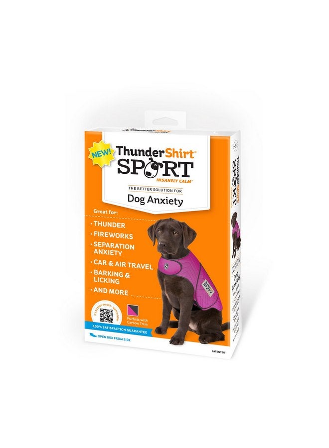 ThunderShirt for Dogs, Medium, Fuchsia Sport - Dog Anxiety Relief Calming Vest - Image 1