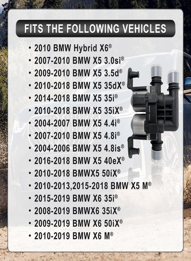 HOAVEED Heater Control Valve Solenoid Fits （2004-2018） BMW X5 E53 E70 F15,（2008-2019） X6 E71 F16 - HVAC Coolant Flow Regulator - Replaces 64116910544, 1147412166, SK416008, 701-005 - Image 4