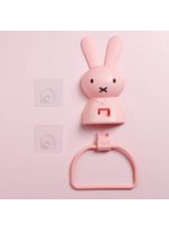 Double Face Strong Adhesive Towel Organizer, High Strength Double Face Adhesive for Permanent Fixing Materials Large (Pink) - Image 3