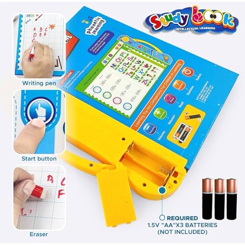 VIVATRA Electronic Educational Musical Phonetic Learning Interactive Children's ABC Letters, Words, Numbers, Shapes, Sound Colorful Talking Book for 0-3 Year Kids - Image 2