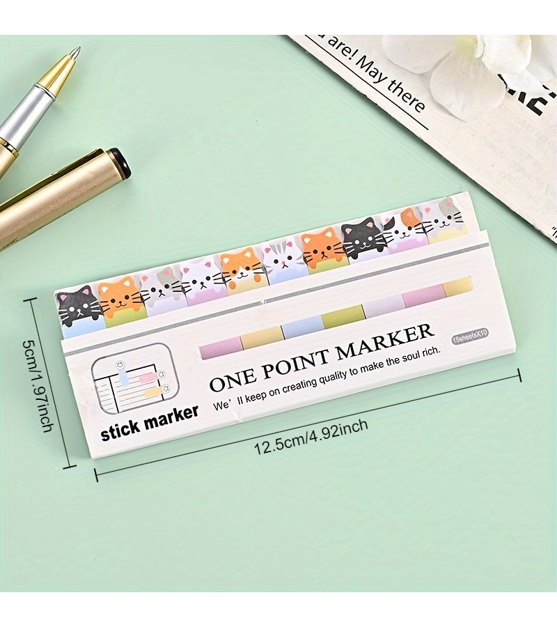 150 قطعة من الملاحظات اللاصقة بتصميم البطريق، وسادات ملونة متعددة الألوان للمكتب والمنزل والأدوات المكتبية - Image 2