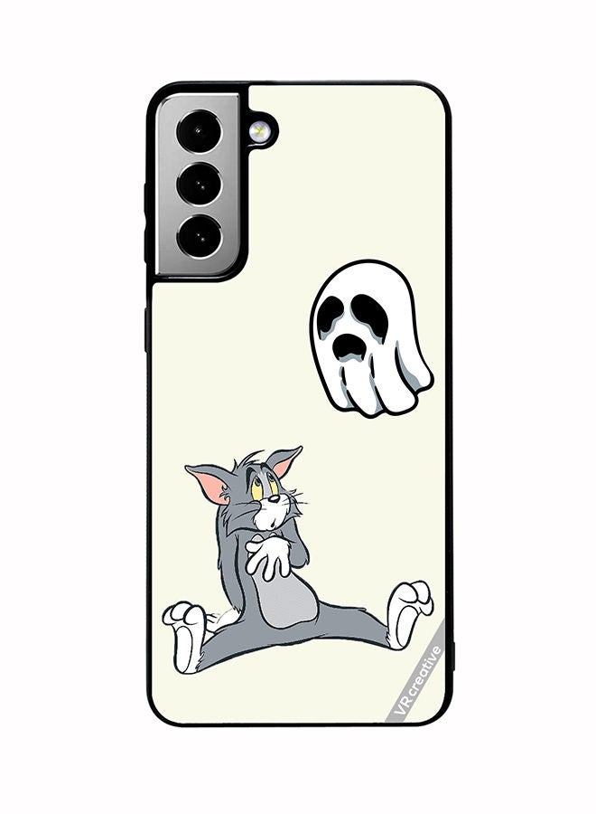 VR CREATIVE Protective Case Cover For Samsung Galaxy S21 FE 5G Tom Scared Design Multicolour - Image 1