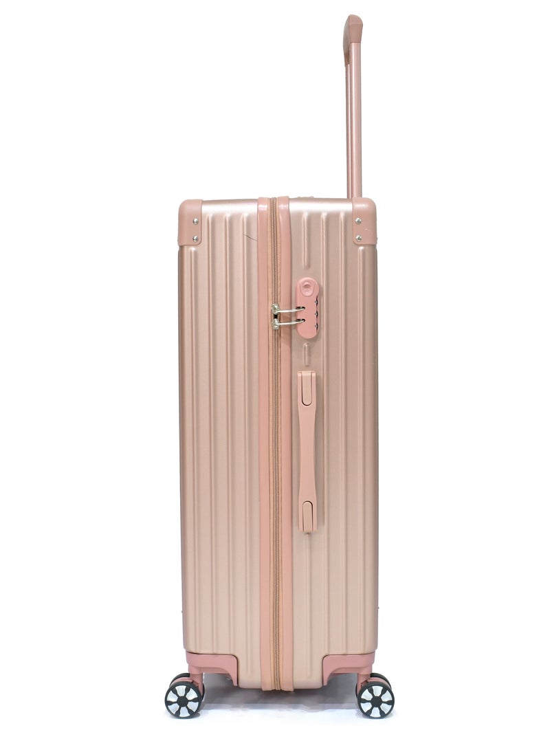 مورانو شنط سفر من مورانو للنساء مجموعة من 3 قطع طقم حقائب سفر روز قولد مقاسات 28''-24''-20'' إنش - Image 4