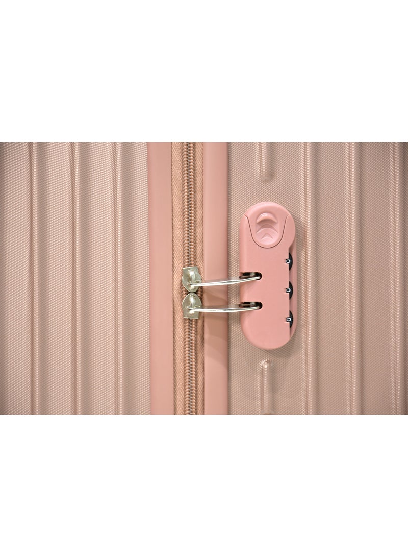 مورانو شنط سفر من مورانو للنساء مجموعة من 3 قطع طقم حقائب سفر روز قولد مقاسات 28''-24''-20'' إنش - Image 5