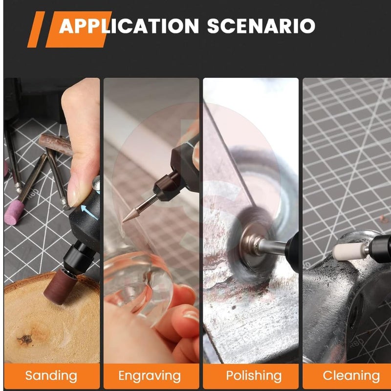 Jawsons Mini Grinder 4V Cordless Rotary Tool Rechargeable Rotary Tool for Grinding Polishing Wood Carving Engraving and Cutting  - Image 3