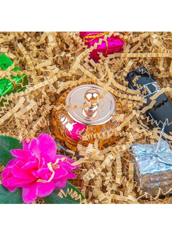 Crinkle Cut Paper Shred Packing Grass Cushion Paper Streamer for Christmas Wedding Birthday Bridesmaid Engagement Craft Gift Boxes Bags Basket Filler Decoration 100 grams Brown - Image 3