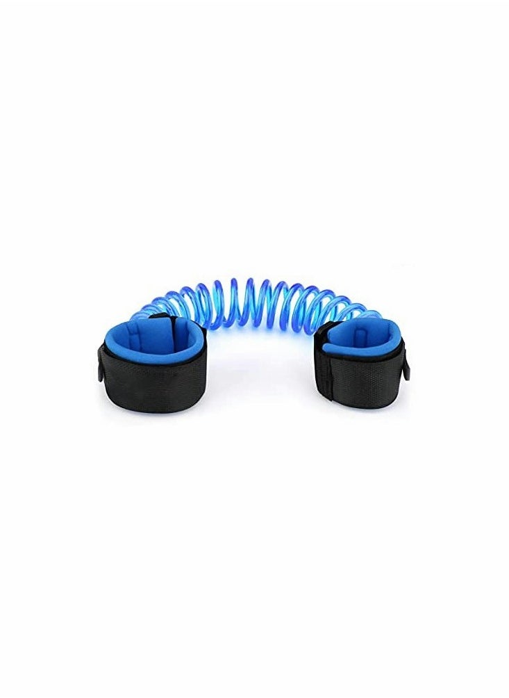 Excefore - Anti Lost Wrist Link, Children Outdoor Safety Hook and Loop Wristband Leash Child Safety Harness for Kids and Toddlers, 1.5M Blue - Image 1