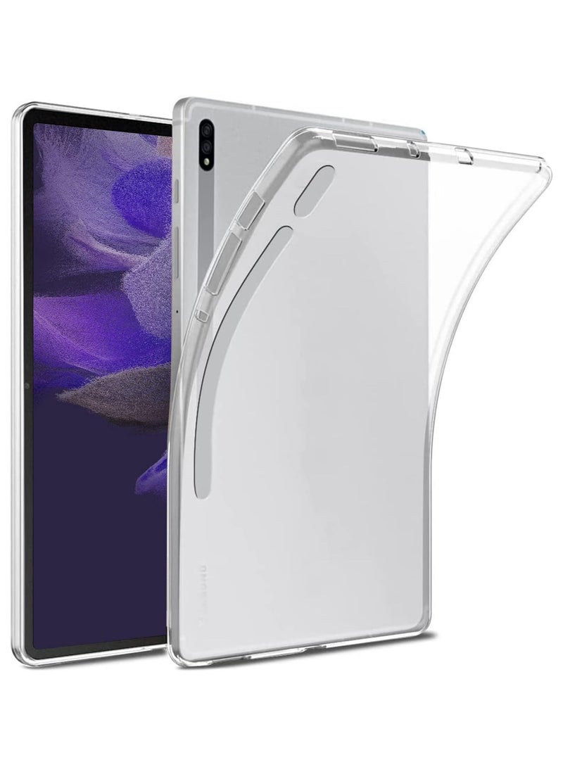 ELMO3EZZ Transparent Case Compatible with Samsung Galaxy Tab S8 Ultra Case 14.6" 2022, Soft TPU Slim Fit Tablet Back Flexible Thin Rubber Silicone Protective Cover  - Image 1