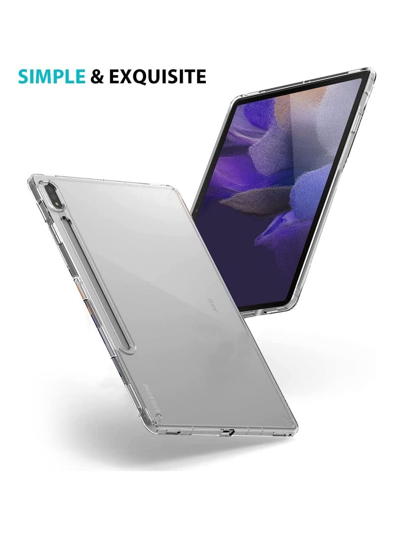 ELMO3EZZ Transparent Case Compatible with Samsung Galaxy Tab S8 Ultra Case 14.6" 2022, Soft TPU Slim Fit Tablet Back Flexible Thin Rubber Silicone Protective Cover  - Image 2