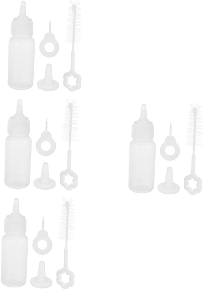 2 Sets Newborn Pet Nursing Bottle Cat Kitten Puppy Feeder Suction Bottle - Image 1
